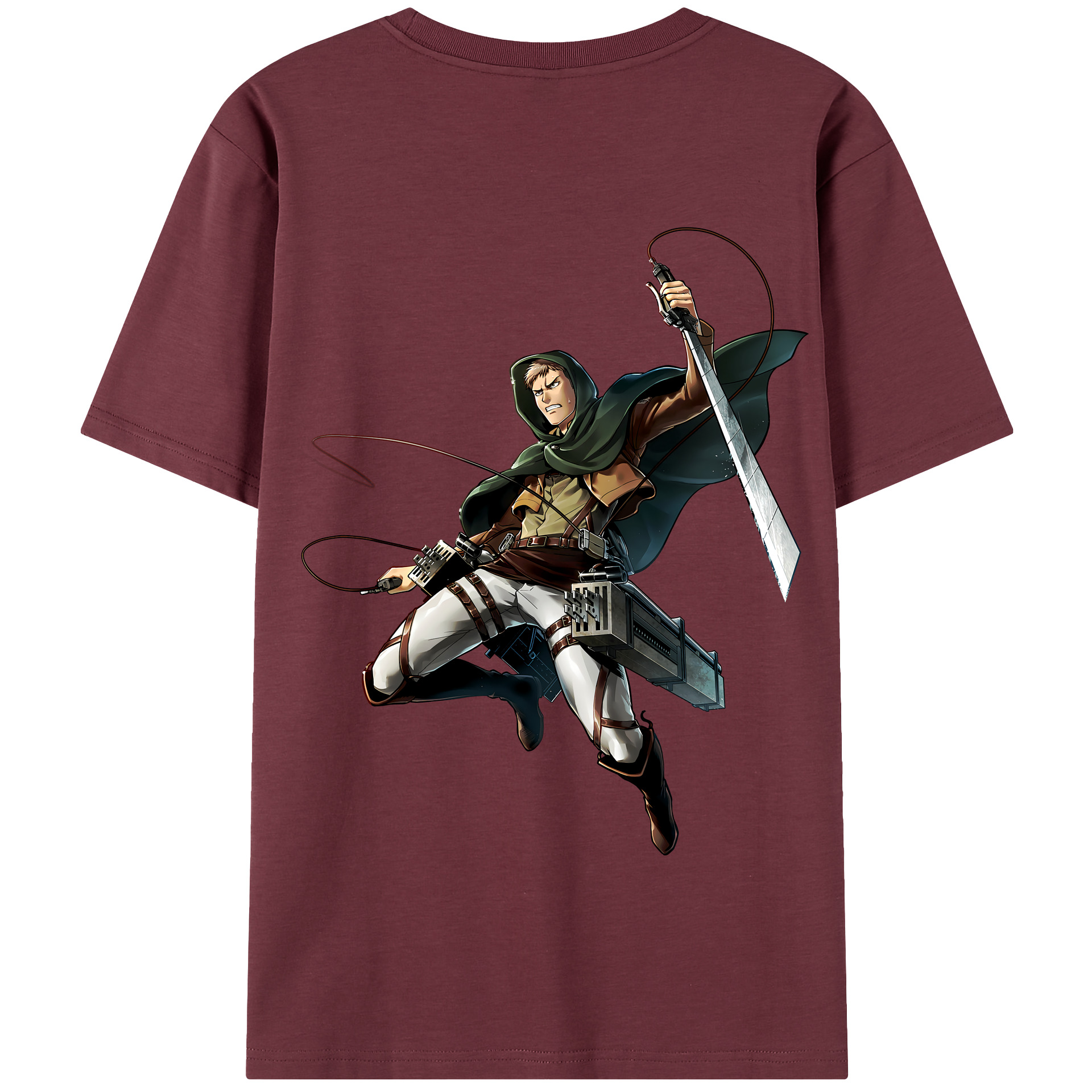 （画像用） 進撃の巨人 Attack on Titan 綿100％半袖Tシャツ（背面プリント）
